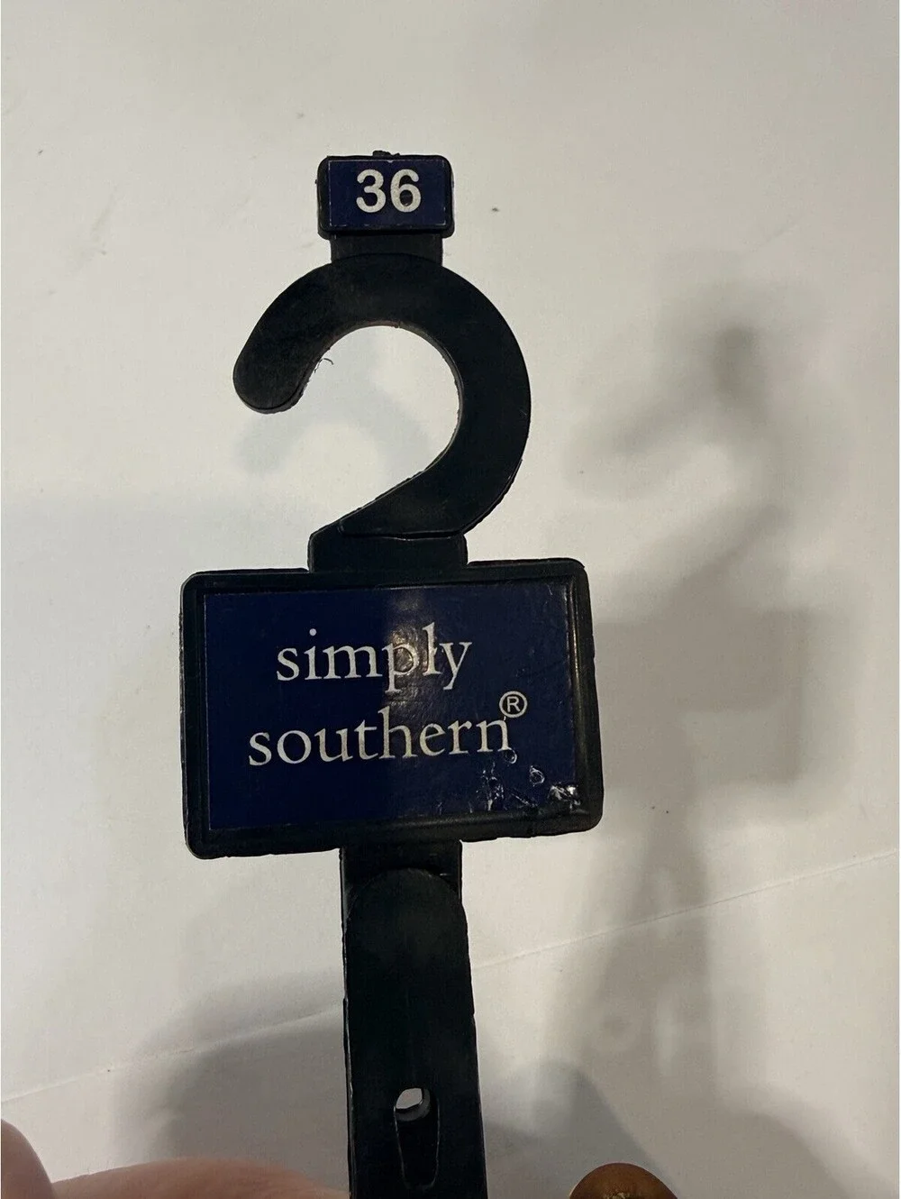 Men's Size 36 Simply Southern Collection Bow Tie Patterned Canvas/Leather Belt